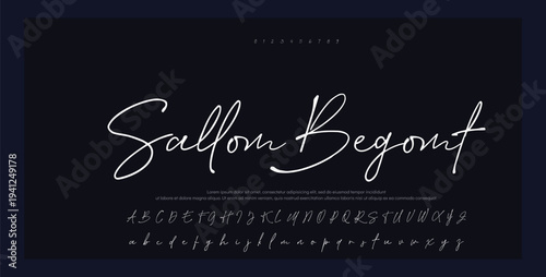 signature font style 