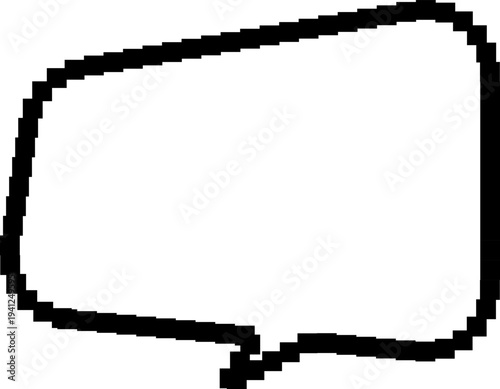 Pixel text boxes. Empty pixelated frame collection. Retro 8 bit border speech chat bubble, shape pack, message, talk balloon.