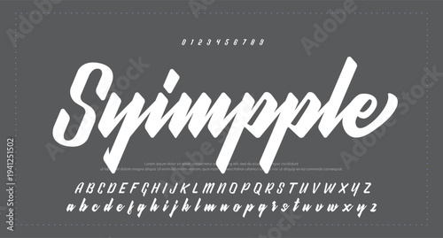 Signature script lettering font 