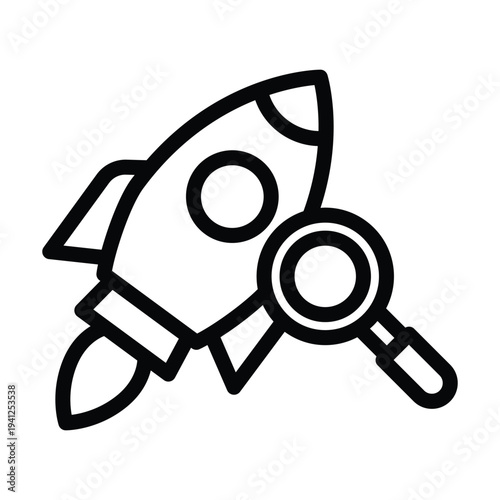 prospect line icon illustration vector graphic.eps