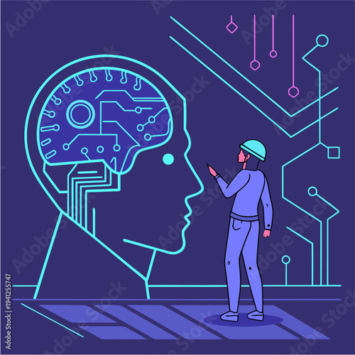 Engineer Oversees Artificial Intelligence.

