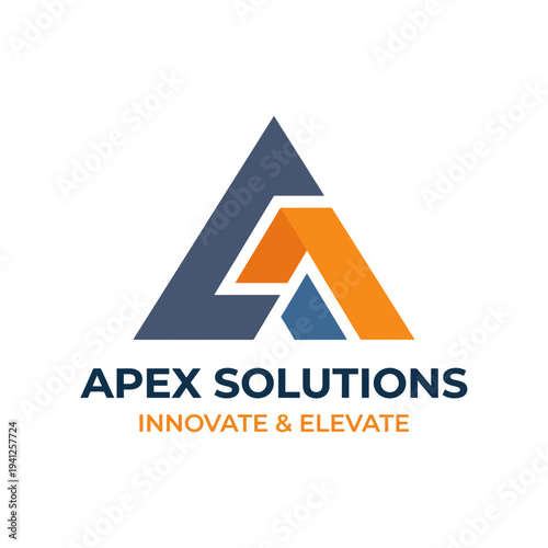 This logo represents Apex Solutions, featuring an upward-pointing arrow design that symbolizes innovation, growth, and success for clients looking to elevate their business.