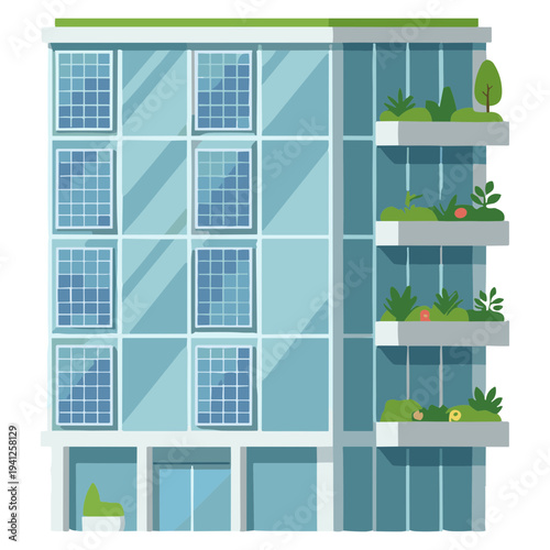 Renewable Energy Technology Elements Set with Geothermal, Hydrogen, Tidal, Wave and Algae Biofuel Illustration