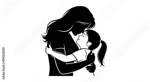 Mother's love, a tender embrace for her child