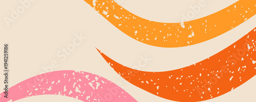 Minimal geometric summer background with bold colorful shapes creating a fresh and energetic design. Ideal for business branding, social media posts, marketing covers, and promotional graphics.