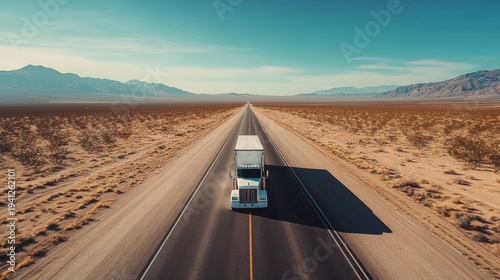 Truck on Highway.