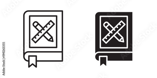 Brand guidelines icon for web, design. Linear illustrations, editable strokes