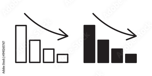 Chat arrow down icon for web, design. Linear illustrations, editable strokes