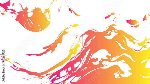 Vector A vibrant, abstract painting is a symphony of colors, expressing emotion and intrigue. Fluid strokes of red, yellow, and orange dance on the canvas, inviting contemplation.