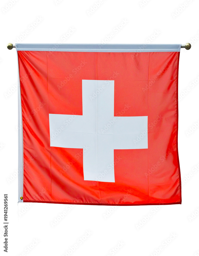 Obraz premium Flag of Switzerland isolated on transparent or white background