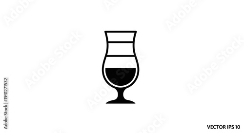 Layered Cocktail Glass Icon