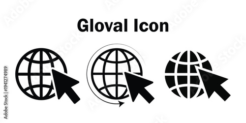 Global icon variations with cursor interactions