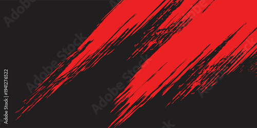 Abstract versus background black and red with grunge texture.
