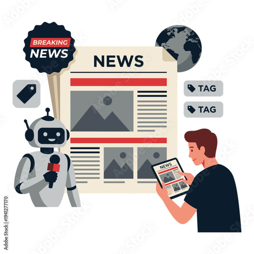 Chatbot Customer Services Illustration