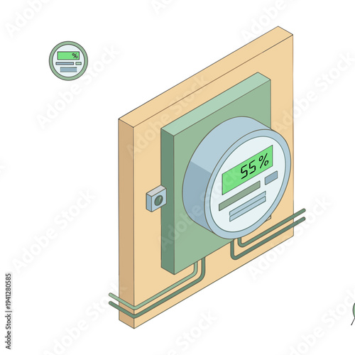 Green Energy City Illustrations of Solar, Wind, and Sustainable Urban Life.