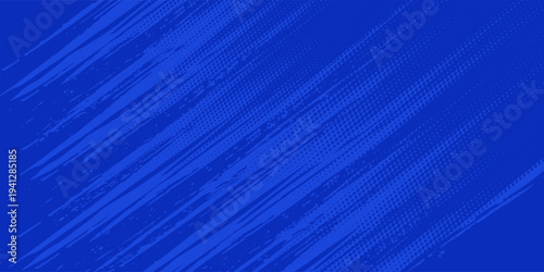 blue color pattern gradient grunge texture background. Dots pop art comics sport style  modern vector