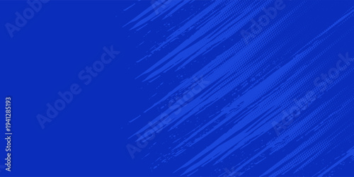 blue color pattern gradient grunge texture background. Dots pop art comics sport style  modern vector