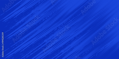 blue color pattern gradient grunge texture background. Dots pop art comics sport style  modern vector