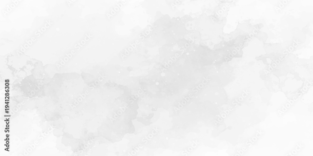Obraz premium Light gray abstract watercolor texture background featuring soft ink washes, delicate paint splatters, cloudy gradient paper surface, and subtle grunge accents for modern art design.