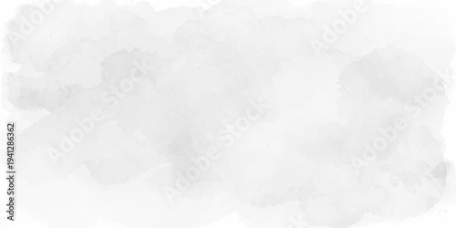 Light gray watercolor paper texture background with soft ink wash stains, subtle paint splatters, cloudy gradient effect, and delicate grunge details for minimal abstract graphic design.