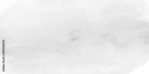 Abstract light gray and white watercolor wash texture background with soft ink stains, gentle paint splashes, cloudy gradient paper effect, and subtle grunge details for minimalist art and vector.