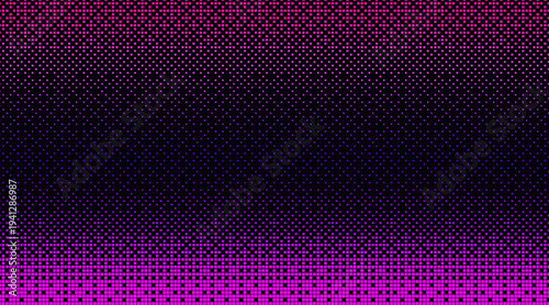 Pixel art gradient background with dither bitmap texture, abstract vector background. Retro 8-bit digital pattern, geometric design with glitch effects and grainy tone for games