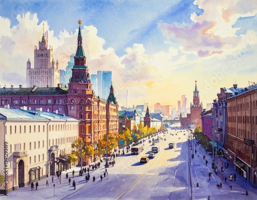 Moscow landscape. 