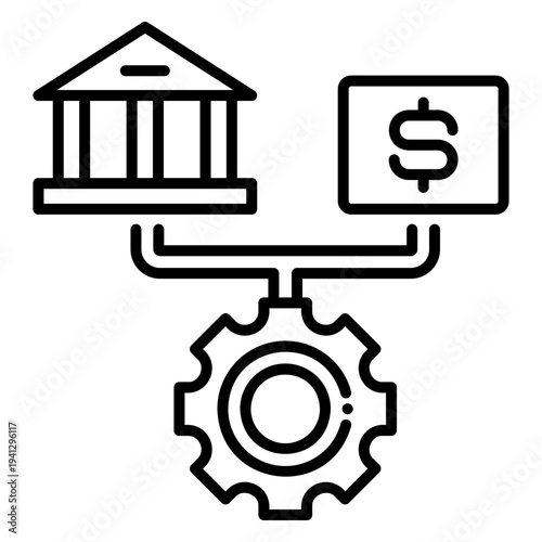 Banking Operations and Financial Mechanism Icon