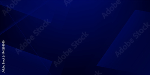 Abstract dark blue futuristic shadow and lights background. Papercut template with straight line and shadow. Dark blue background with trendy pattern design. Eps10 vector