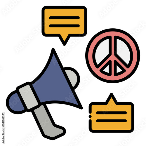 Protest and Advocacy Vector Illustration