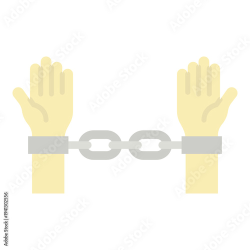Hands in Shackles: Symbol of Imprisonment and Justice