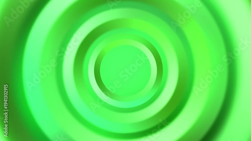 Gradient Concentric Circles Background Animation in Green