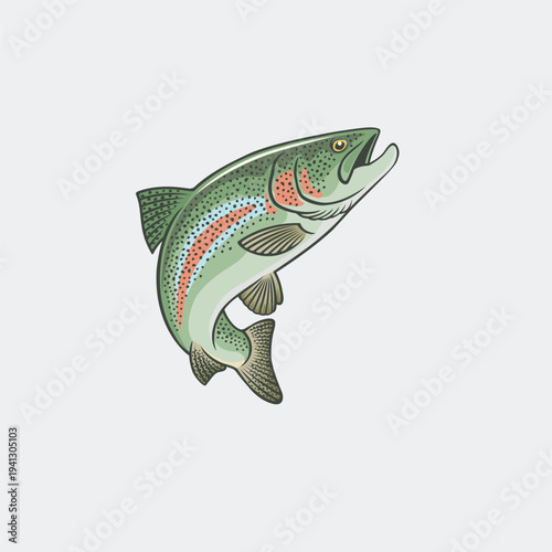 the picture shows a rainbow trout