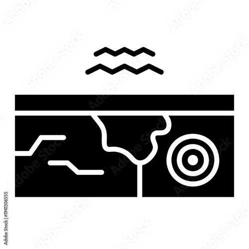 Dry Skin Icon: Dermatological Condition Vector Illustration