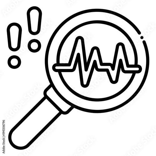 Earthquake Seismic Detection Icon