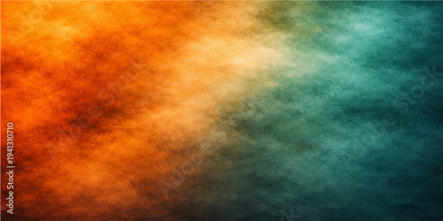 Abstract colorful grunge background featuring an explosion of red and orange fire smoke with watercolor ink textures and hot flame light art