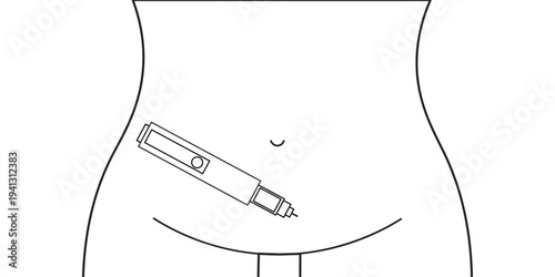 Semaglutide Injection Pen. Semaglutide therapy on diabetes management abstract concept. Weight Loss Concept. Semaglutide Injection. Weight Loss Medication Semaglutide Injection