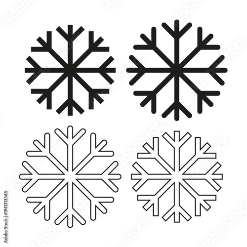 Extraordinary snowflakes icons. Extraordinary winter symbol. Extraordinary climate Vector. Extraordinary frozen graphics.
