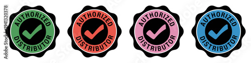 authorized distributor certification badge icon