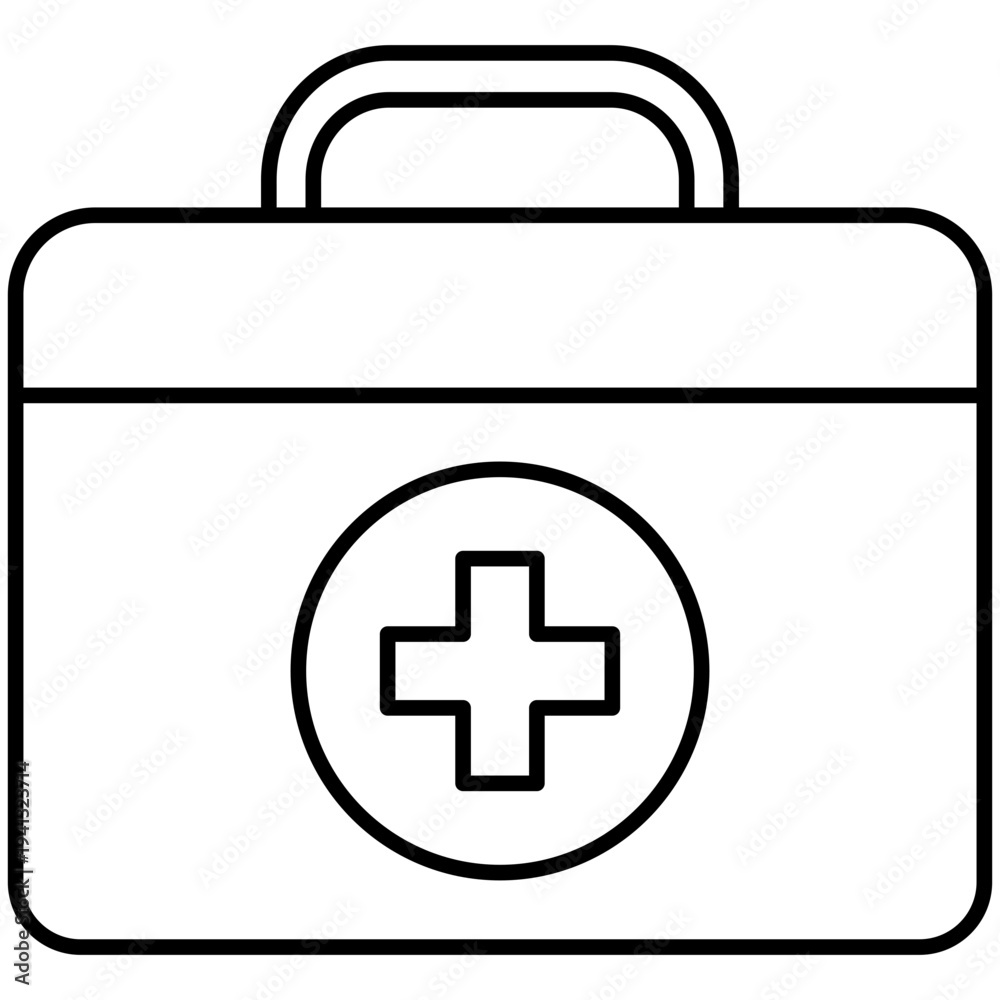 Obraz premium first aid kit icon