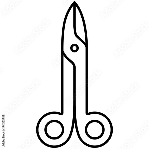 scissors cutting tool icon