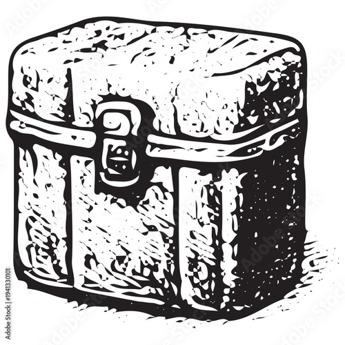 Mountaineering Equipment Case Illustration – Alpine Expedition Storage Box Outdoor Gear