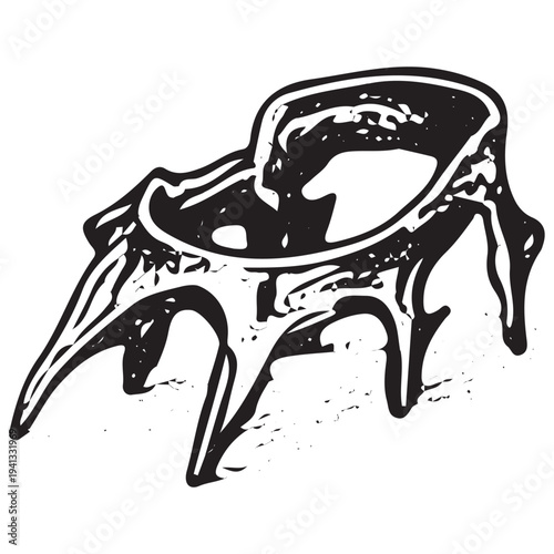 Mountaineering Crampons Illustration – Ice Climbing Boot Spikes Alpine Equipment