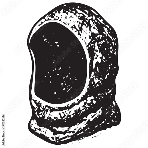 Mountaineering Balaclava Hood Illustration – Winter Climbing Face Protection Gear