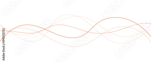 Abstract colorful flowing wave curved lines, social network technology curve line background vector
