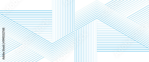 Vector digital lines wave blank dynamic hexagon decoration modern background