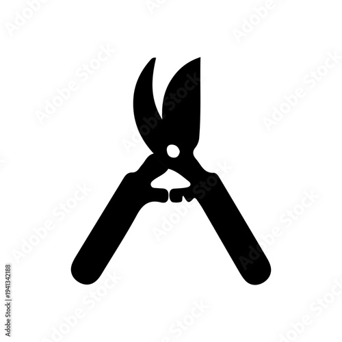 Pruning Shears Icon Silhouette