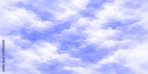 Abstract an ethereal skyscape dominated by billowy, cotton-like clouds, painted in a palette of soft blues and gentle whites. The image evokes a sense of serenity and infinite space.