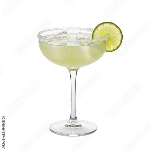 A refreshing gin and tonic garnished with a lime wedge in a elegant glass