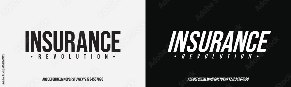 Obraz premium Modern Bold Font. Regular Italic Number Typography urban style alphabet fonts for fashion, sport, technology, digital, movie, logo design, vector illustration 